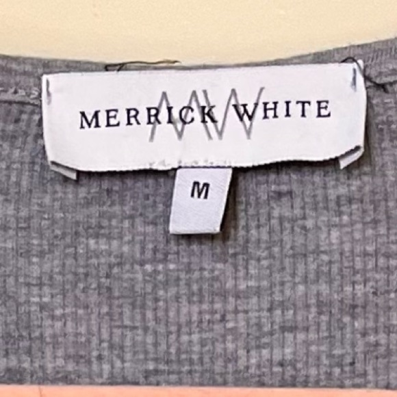 Merrick White Anywhere Ribbed Henley Midi Dress - Picture 8 of 8